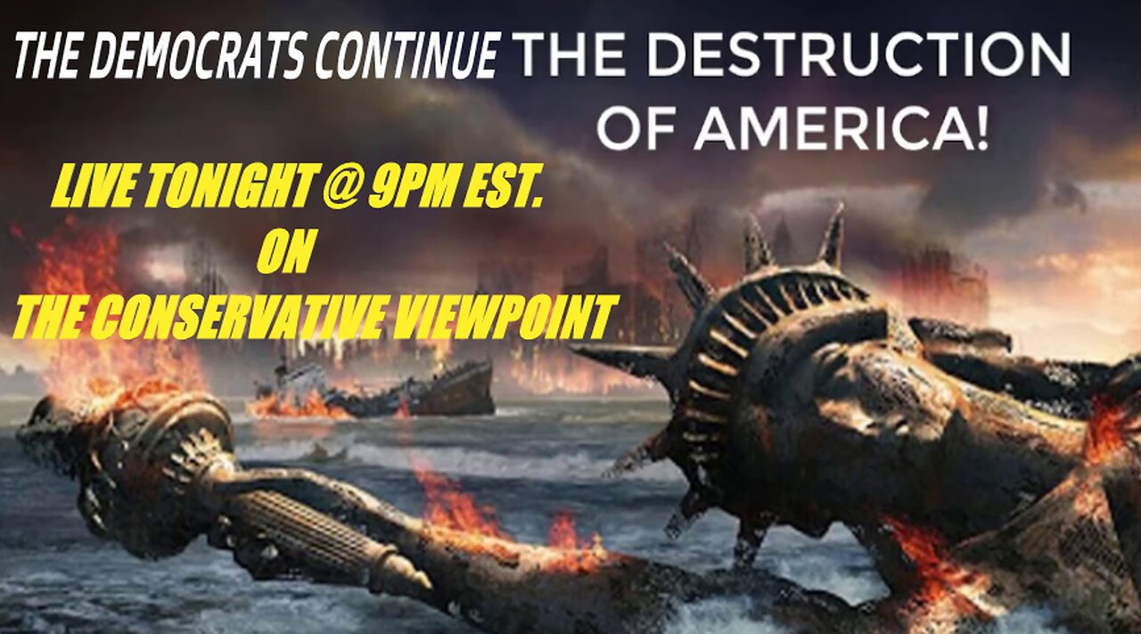 THE DEMOCRATS DESTRUCTION OF AMERICA CONTINUES TILL THE LAST DAY OF POWER!! TONIGHT @ 9PM EST.