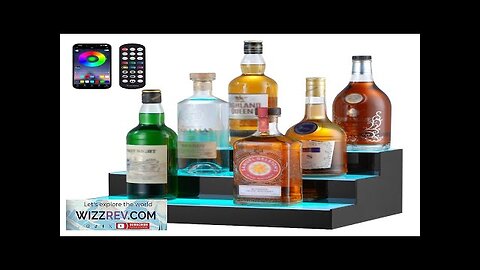 VEVOR LED Lighted Liquor Bottle Display Bar Shelf RF & App Control Review