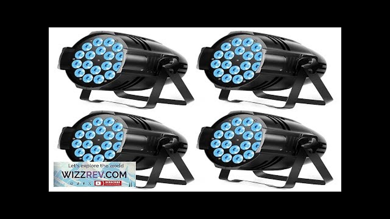 U'King 4PCS 200W 18 LED Par Light 4in1 18x8W RGBW Stage Light Review