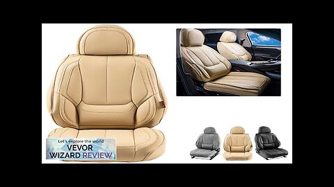 VEVOR Seat Covers Universal Car Seat Covers Front Seats 6pcs Faux Leather Review