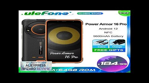 Ulefone Power Armor 16 Pro 4GB 64GB Rugged Waterproof Portable Smartphone 9600mAh Review