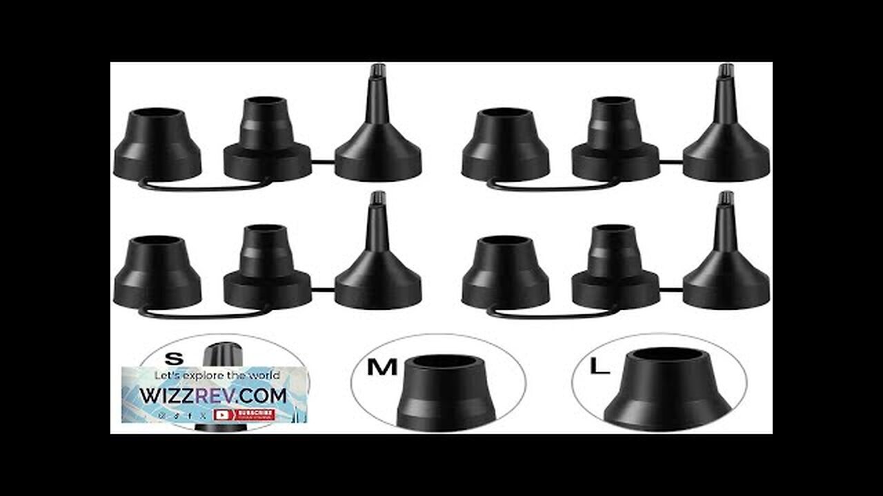 Air Pump Replacement Nozzles 3 Sizes Plastic Nozzle Head Air Inflator Adapter Review