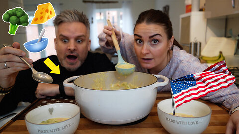 Brits Try Broccoli Cheese Soup | We Was Not Ready For THIS !!!!