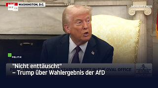 "Nicht enttäuscht" – Trump über Wahlergebnis der AfD