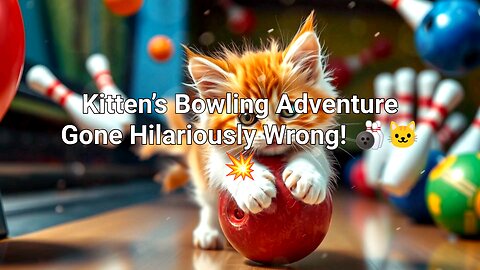 Kitten’s Bowling Adventure Gone Hilariously Wrong! 🎳🐱💥