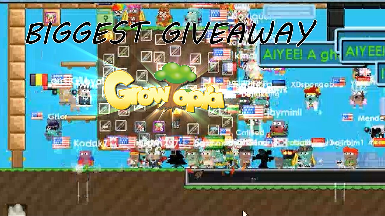 Biggest growtopia giveaway every done BY ME! Growtopia #6