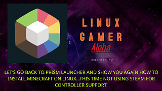 let's go back to prism launcher and show you again how to install minecraft on linux...