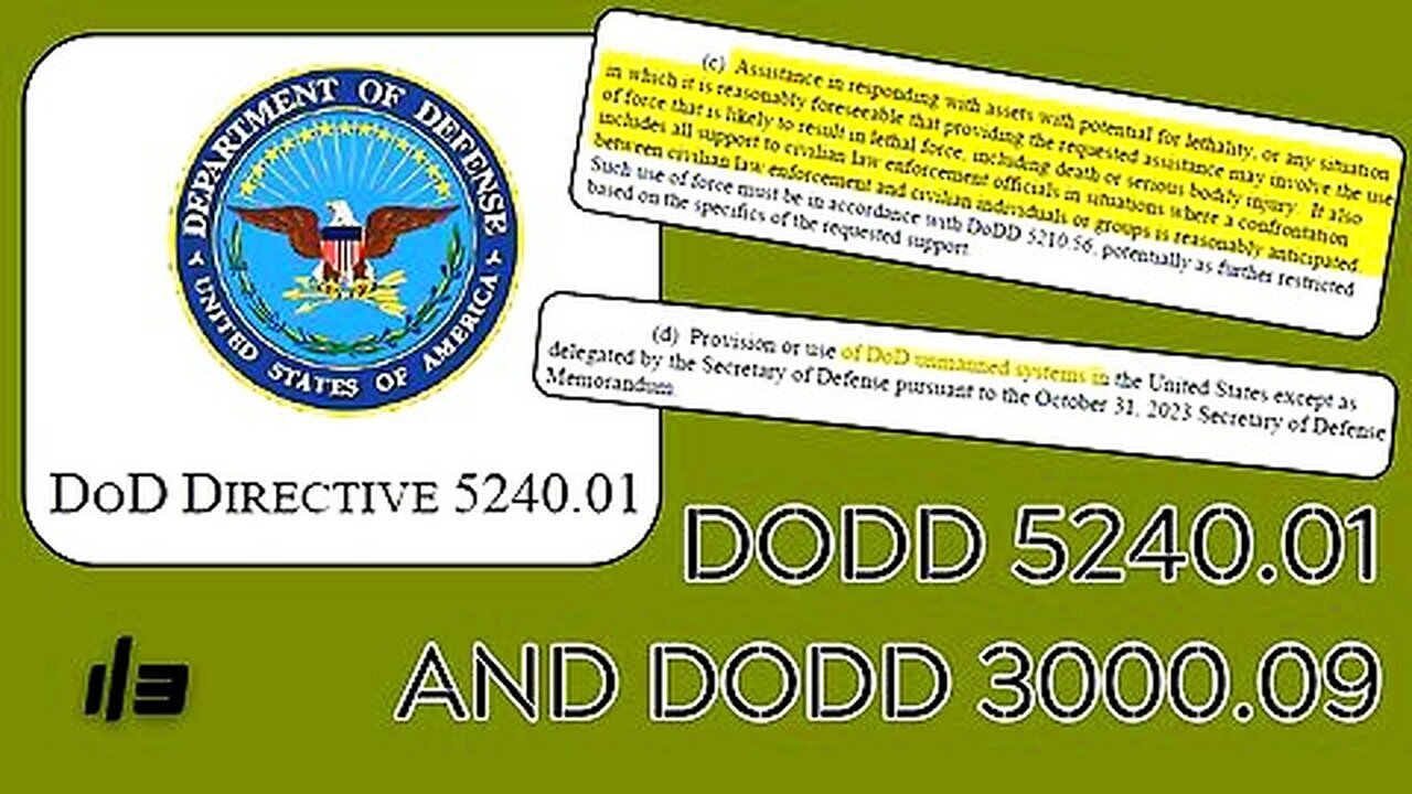 Sabrina Wallace: Military Lethal Force DoD 5240.01 and DoD 3000.09 ….. What is REALLY Going On