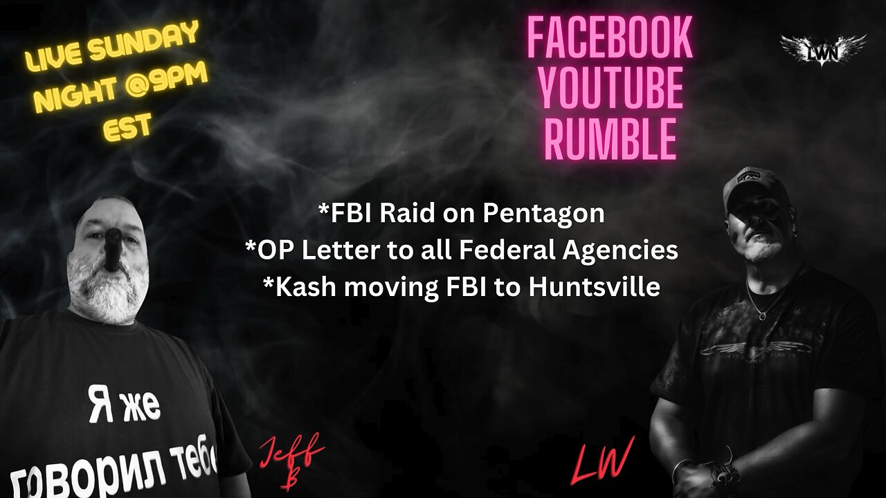 (Live) with Jeff B Sunday night 9PM EST