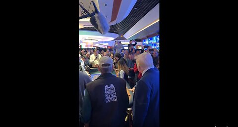 President Trump at the craps table at the Circa Las Vegas