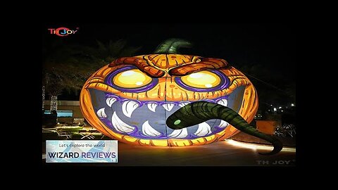 Giant 30FT Tall Scary Inflatable Pumpkin With Ferocious Face And Tongue Large Review