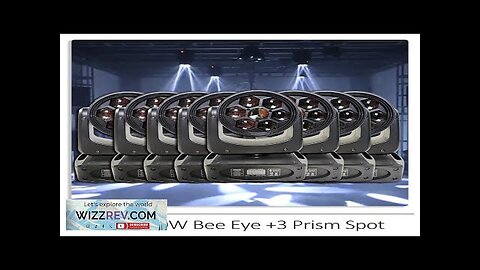 8Pcs/lot Mini 150W LED Beam Bee Eye + 3 Prism Spot Moving Review