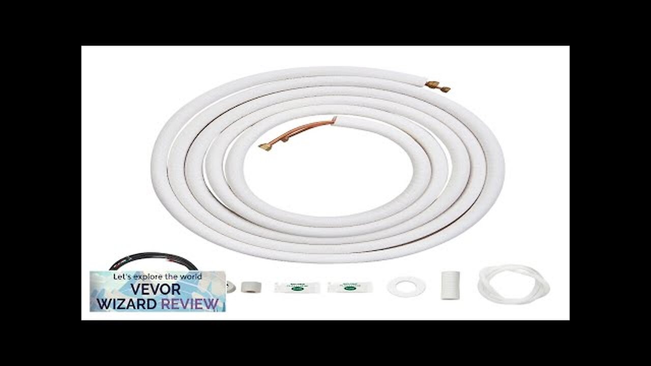 VEVOR 25FT Mini Split Line Set 1/4" & 3/8" O.D Copper Pipes Review