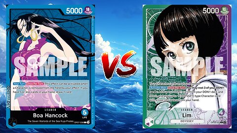 One Piece TCG Boa Hancock VS Lim!!