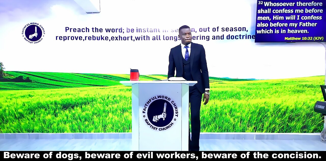 Beware of dogs, beware of evil workers, beware of the concision.
