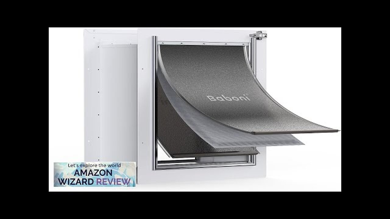 Baboni 3-Flap Pet Door for Wall, Steel Frame and Telescoping Tunnel, Aluminum Review