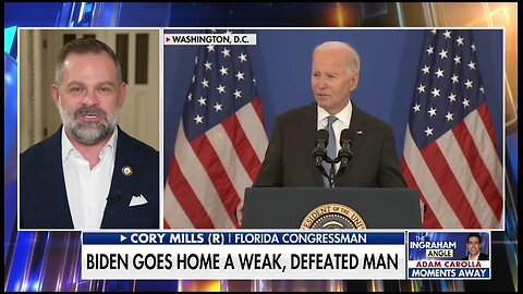 Rep Cory Mills: Biden's Cognitive Decline is Increasing Everyday