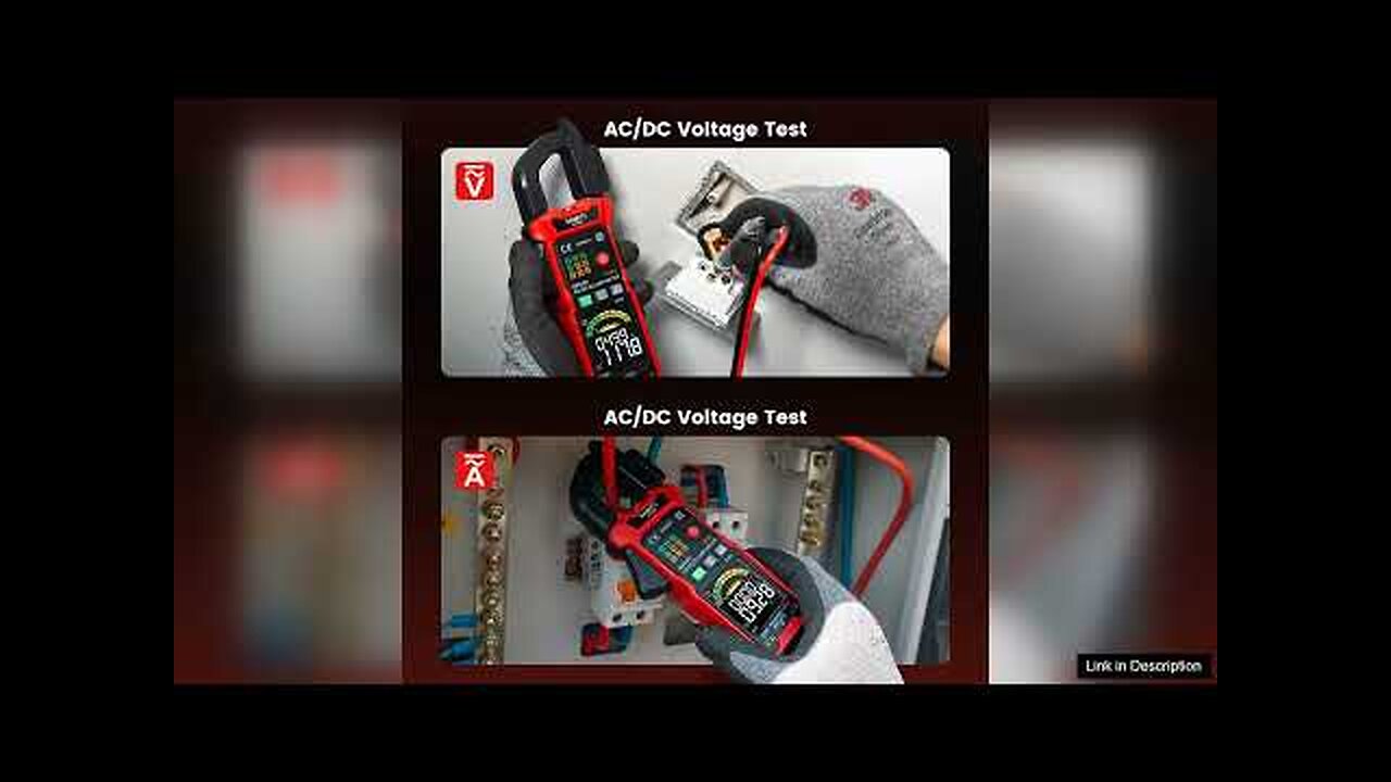 EU/US Direct KAIWEETS 602 Digital Clamp Meter AC/DC 600V 600A HD Color Review