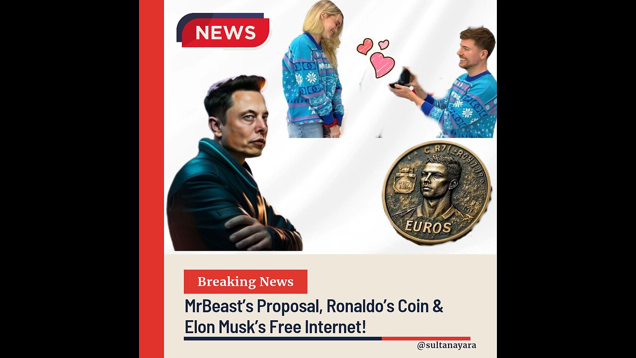 “MrBeast’s Proposal, Ronaldo’s Coin & Elon Musk’s Free Internet!”