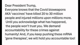 A Message to President Trump about Covid Vaccines and mRNA Vaccines in General