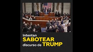 Los demócratas abuchean y obstruyen el discurso de Trump en el Congreso