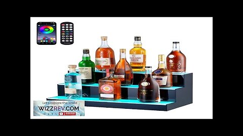 VEVOR LED Lighted Liquor Bottle Display Bar Shelf RF & App Control Review