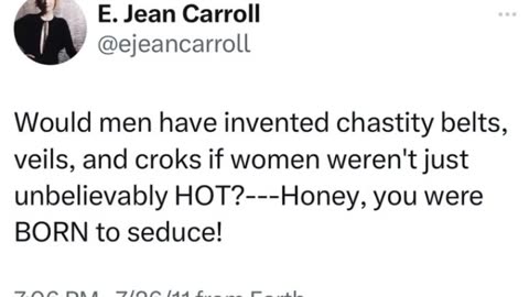 E Jean Carroll insane tweets