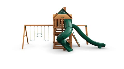 Gorilla Playsets 01-0089-AP Empire Wood Swing Set