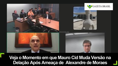 Veja o Momento em que Mauro Cid Muda Versão na Delação Após Ameaça de Alexandre de Moraes