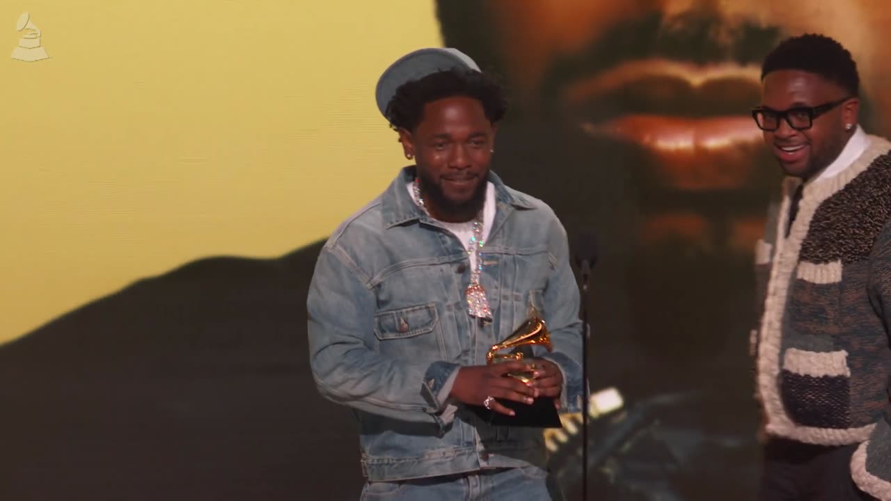 KENDRICK LAMAR Wins Record Of The Year For "NOT LIKE US" - Acceptance Speech