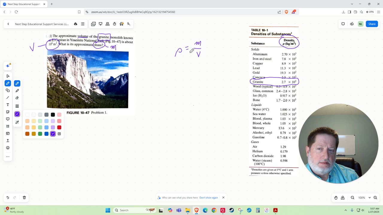 Calculating the Mass of El Capitan