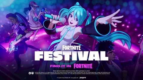 Fortnite Festival - Official Hatsune Miku Season 7 Reveal Trailer