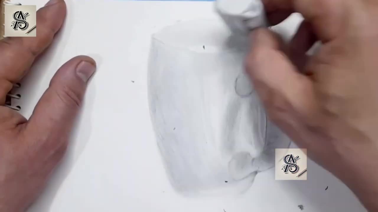 3D Tea Cup Draw | ArtisticStrokes