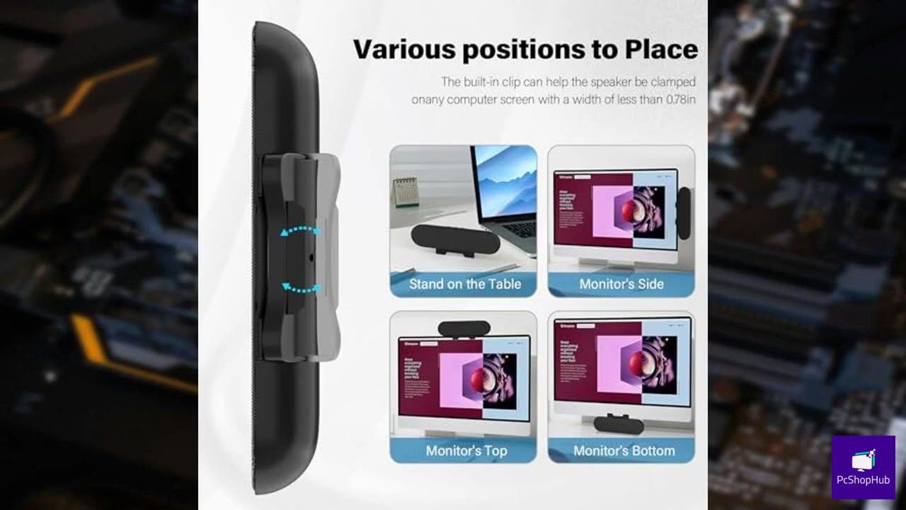 LXTNFU Computer Speakers for Desktop Monitor