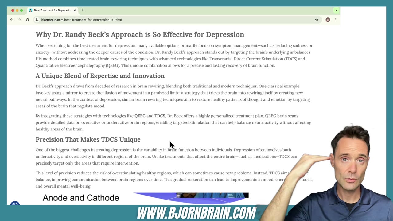 Best Treatment for Depression Is TDCS at Institute of Functional Neuroscience (IFN)?