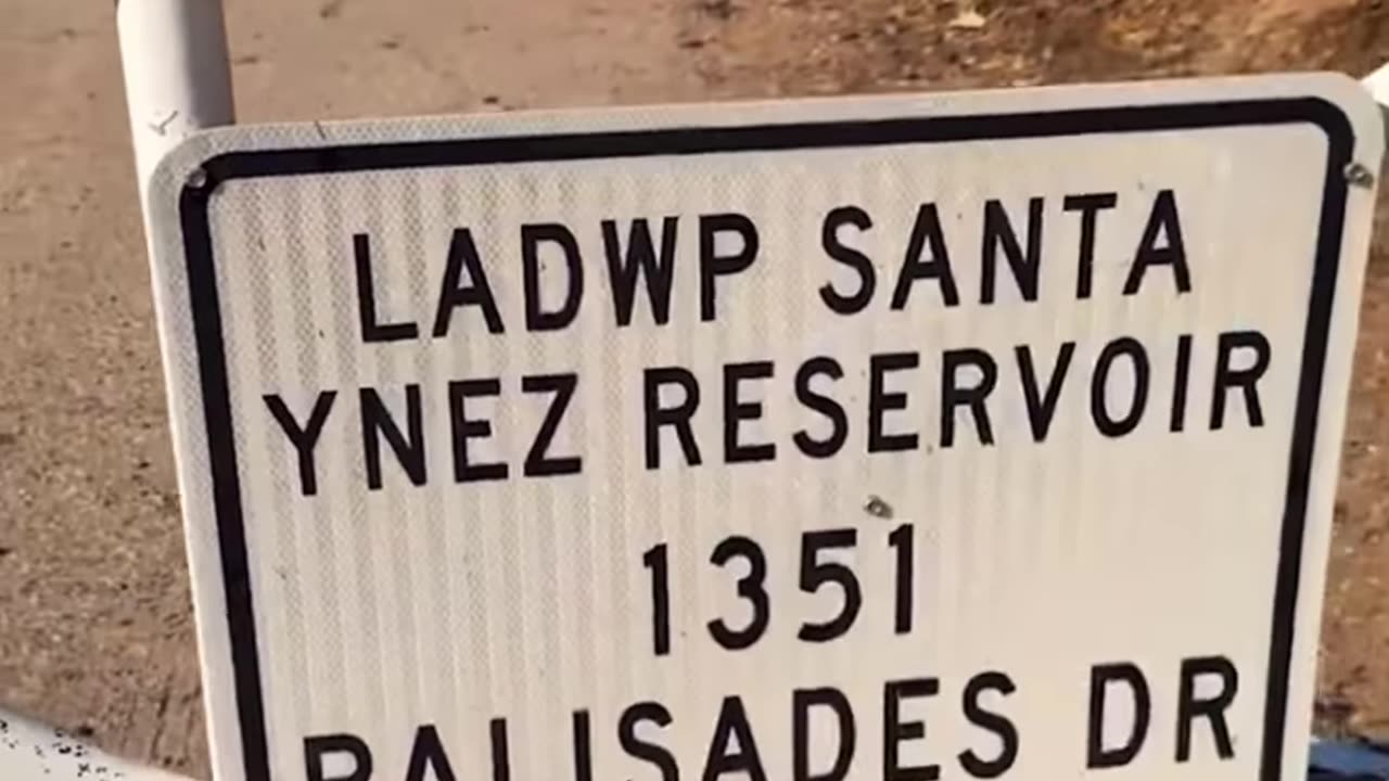 Water Reservoir for Pacific Palisades Empty (FREE PRESS)