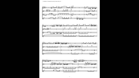 J.S. Bach - Well-Tempered Clavier: Part 2 - Prelude 14 (Flute Quartet)