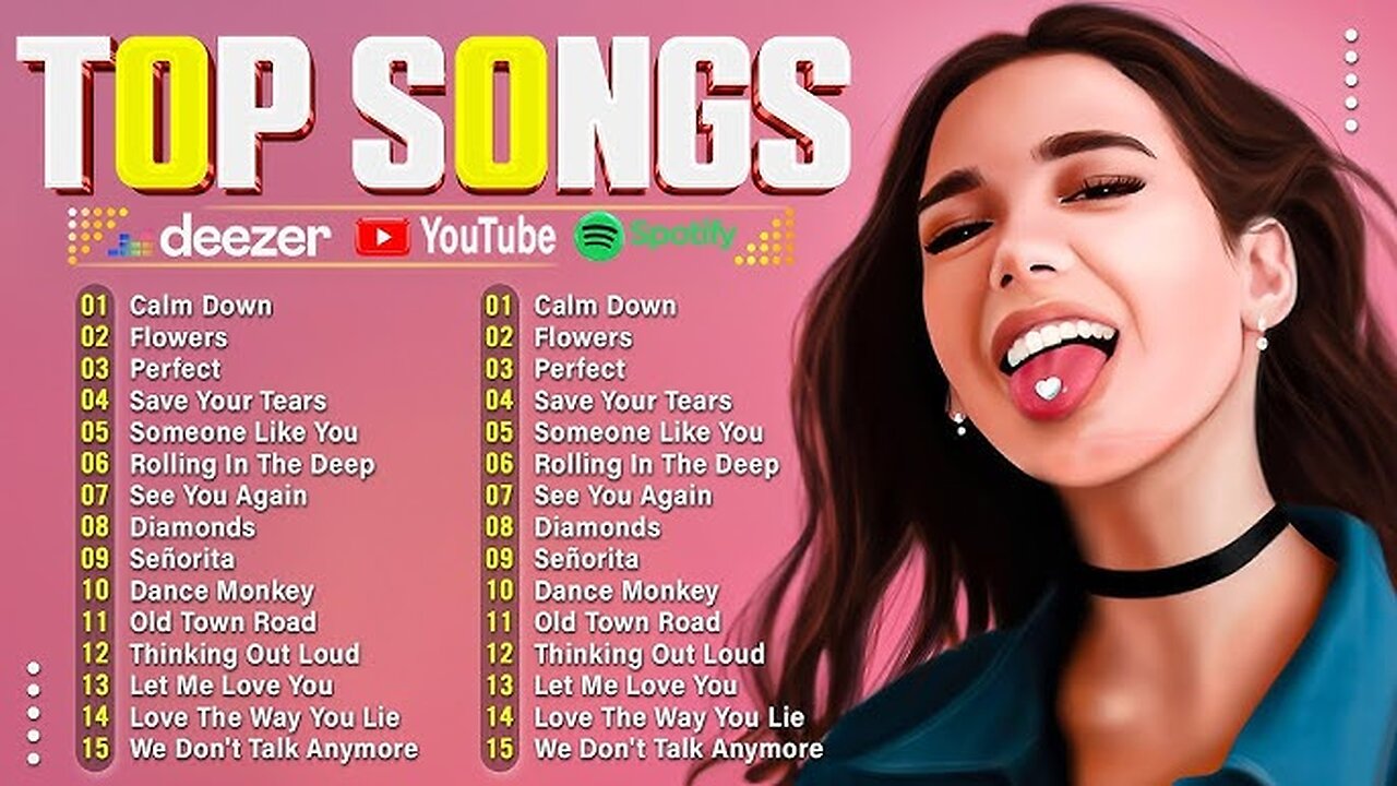 Dua Lipa, Adele, Maroon 5, Rihanna, The Weeknd - Pop music 2025*ROAD 100 SUBS*