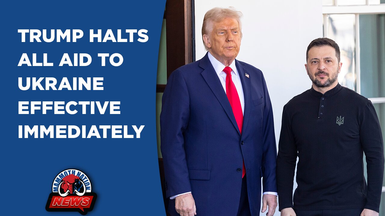 Trump Halts All Aid To Ukraine, Bondi Has a 'Truckload' of New Epstein Files, and DOGE Keeps Winning