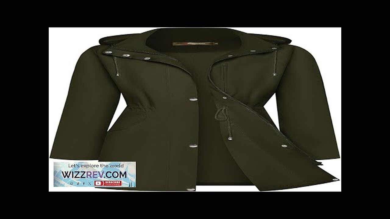 Bloggerlove Rain Jacket for Women Long Raincoat with Hood Lightweight Windbreaker Waterproof Review