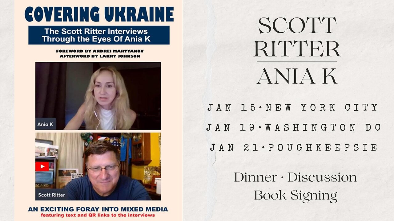 Scott Ritter/Ania K Book Tour Announcement