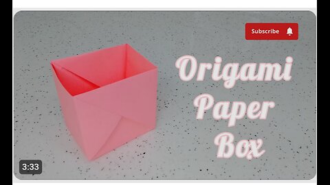 Origami paper box