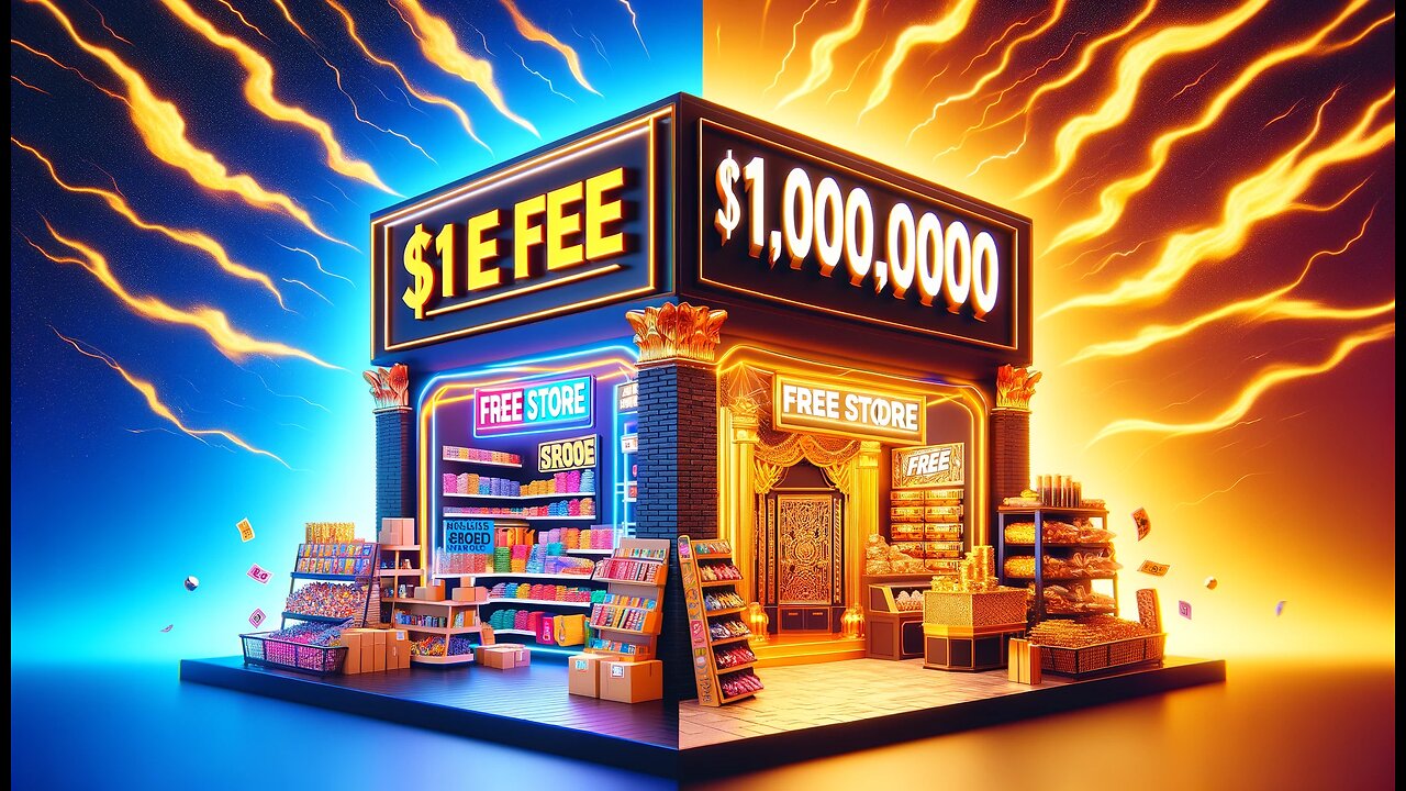 $1 vs $1,000,000 Free Store!