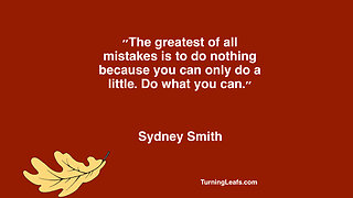 The greatest mistake ...