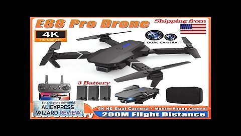 2024 E88Pro RC Drone 4K Professinal With 3 Battery 1080P Wide Angle Review