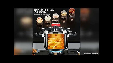 5L/6L Gas Stove Thickened Pressure Cooker Multifunctional Pressure-Limited Explosion-proof Review