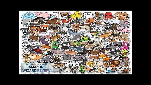 100Pcs Cute Animal StickersVinyl Waterproof Stickers for LaptopBumperSkateboardWater Review