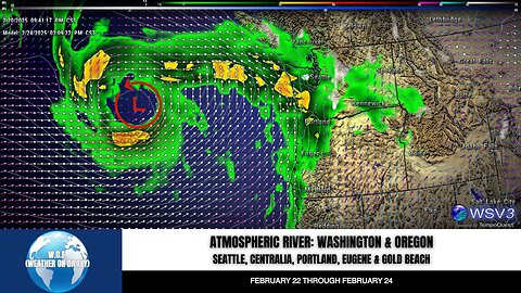 🌧️ Pacific NW Braces: River Storm This Weekend! 2/20/25 #shorts #weather #breakingnews