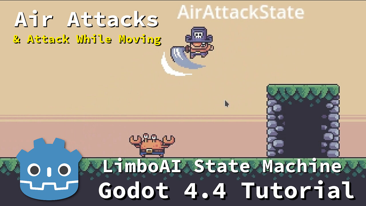 Air Attack Chain & Move While Attacking ~ Godot 4.4 Tutorial [P5]