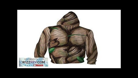 Marvel Guardian Of The Galaxy Groot New Brown Zip Up Hoodie Review